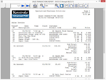 Click to view Detailed Sales Transactions Report screenshot.